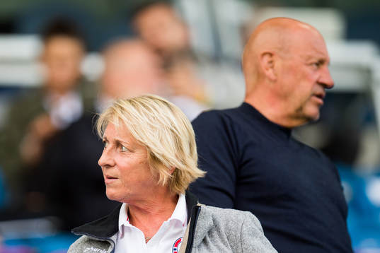 Marit Breivik, team sports coach of Olympiatoppen, and Nils