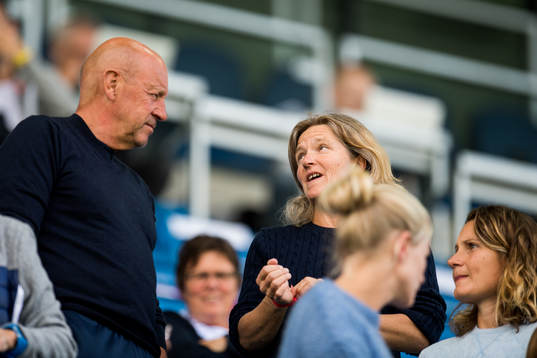 Nils Johan Semb, sports director of Norway, and Hege Riise,