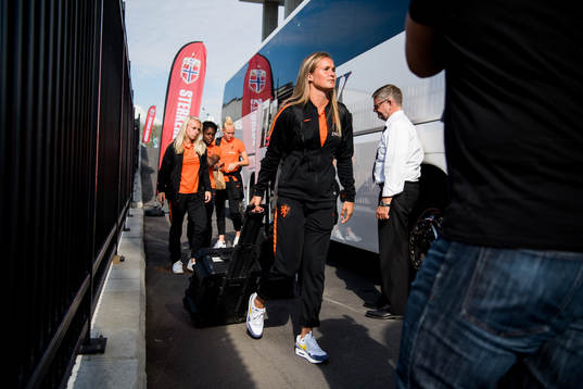 Desiree van Lunteren of Netherlands arrives