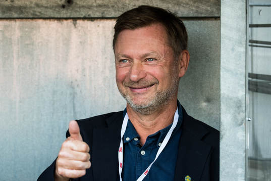 Sveriges förbundskapten Peter Gerhardsson