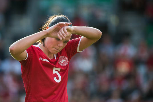 Danmarks Simone Boye Sørensen deppar