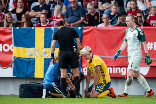 Sveriges Nilla Fischer får vård