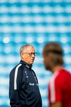 Lars Lagerbäck, head coach of Norway