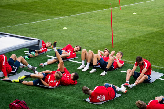 Iver Fossum, Sander Berge, Kristoffer Ajer and Sigurd