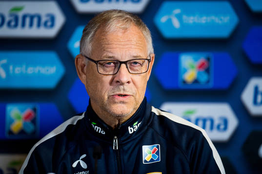 Lars Lagerbäck, head coach of Norway
