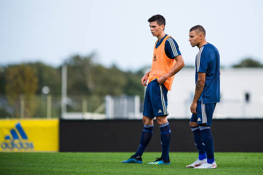 Dennis Hadzikadunic och Jordan Larsson