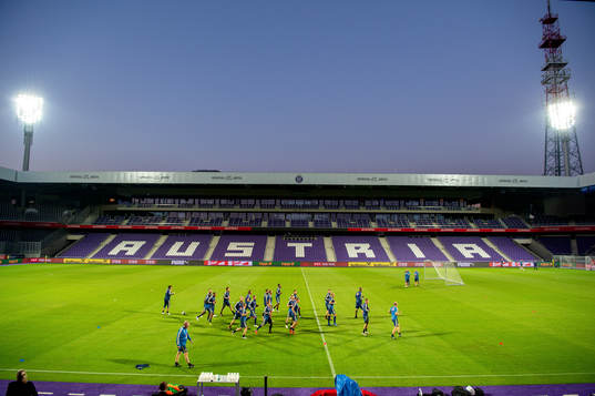 Practice of the Swedish national football team at a