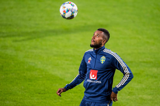 Isaac Kiese Thelin of the Swedish national football team at