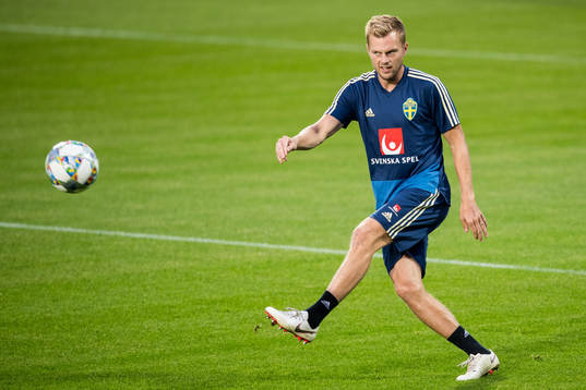 Sebastian Larsson of the Swedish national football team at