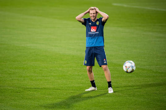 Sebastian Larsson of the Swedish national football team at