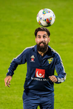 Jimmy Durmaz of the Swedish national football team at a