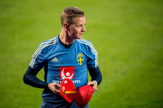 Goalkeeper coach Maths Elfvendal of the Swedish national