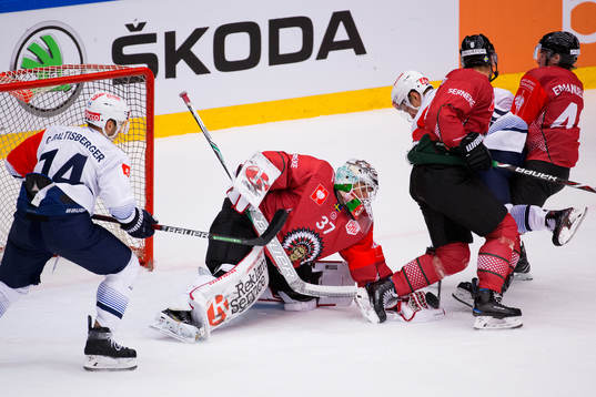 Goalkeeper Johan Gustafsson of Frölunda
