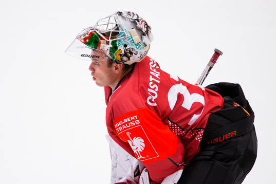 Goalkeeper Johan Gustafsson of Frölunda