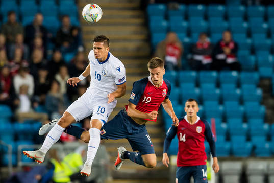 Pieros Sotiriou of Cyprus and Markus Henriksen of Norway