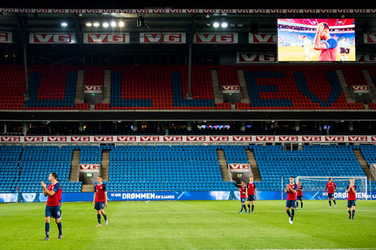 Empty seats at Ullevaal stadion