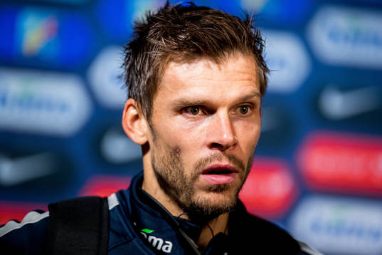 Goalkeeper Rune Almenning Jarstein of Norway