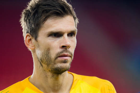 Goalkeeper Rune Almenning Jarstein of Norway