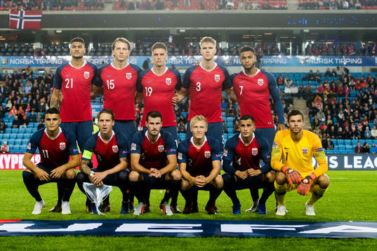 The Norwegian starting eleven Bjørn Maars Johnsen, Sander
