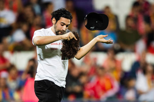 A pitch invader
