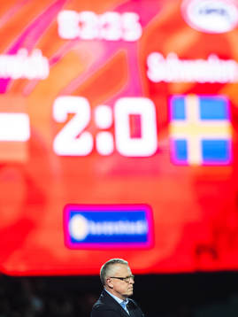 Head coach Janne Andersson of Sweden