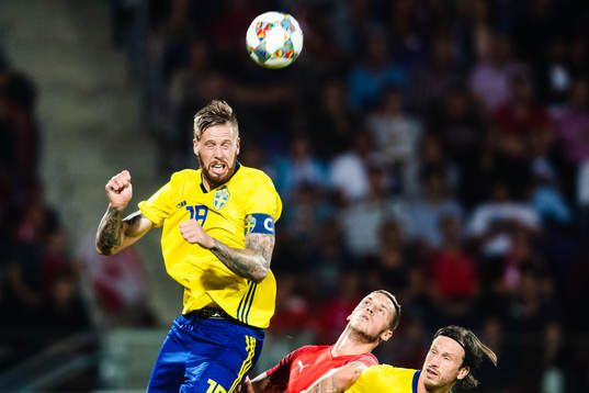 Pontus Jansson and Gustav Svensson of Sweden competes for