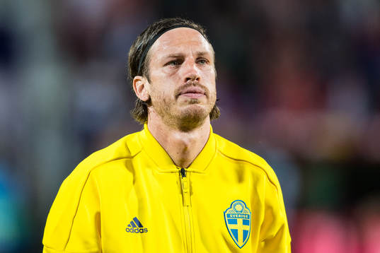 Gustav Svensson of Sweden prior the international friendly