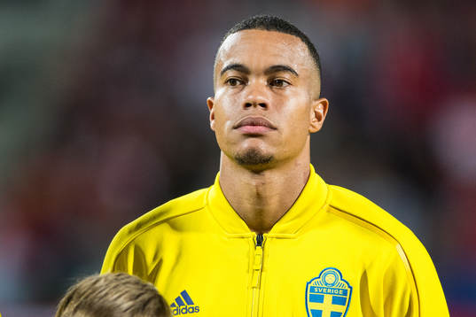 Robin Quaison of Sweden prior the international friendly