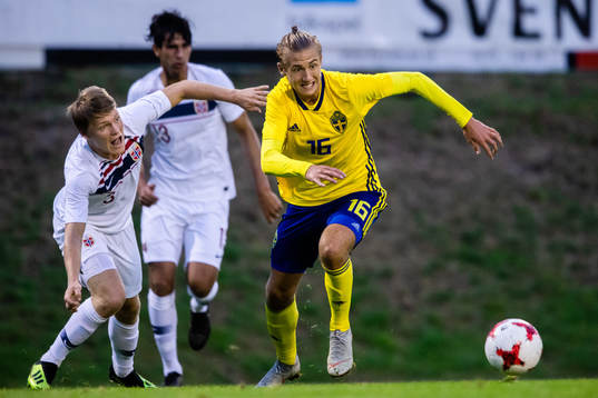 Norges Harald Martin Hauso och Sveriges Benjamin Nygren
