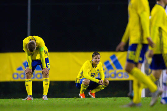 Sveriges Hampus Svensson deppar