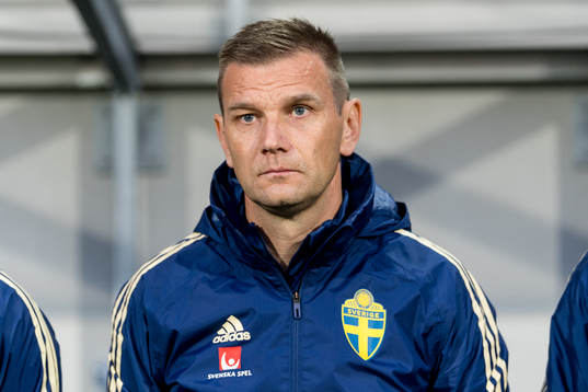 Sveriges assisterande förbundskapten Andreas Pettersson