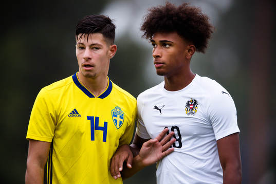 Sveriges Kevin Yakob och Österrikes Emanuel Aiwu
