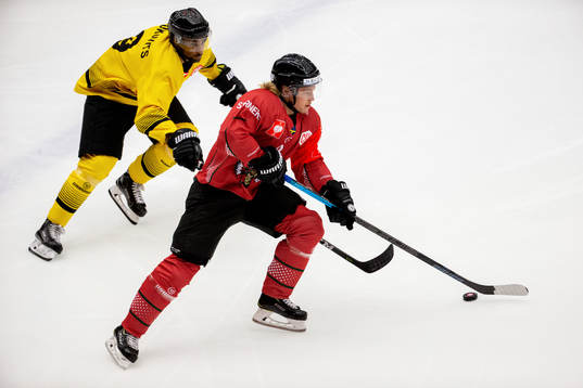 Ali Wukovits of Vienna and Tim Söderlund of Frölunda