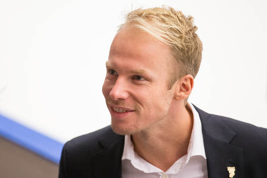Assistant coach Johan Lundskog of Frölunda