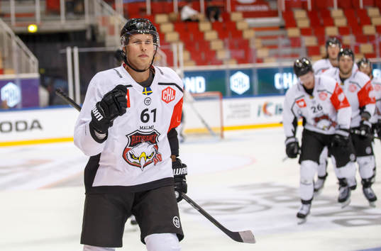 during their Ice Hockey CHL TPS - Malmö Redhawks match at