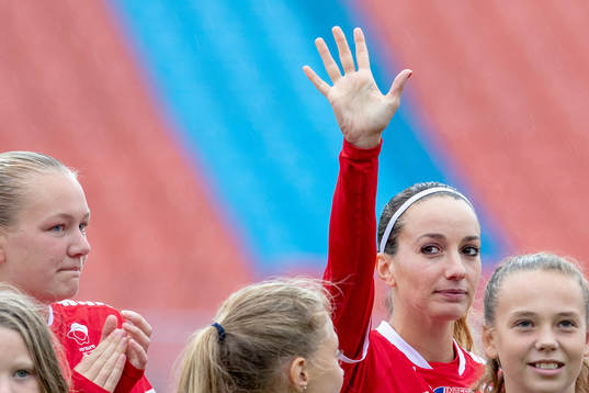 under fotbollsmatchen i Damallsvenskan mellan
