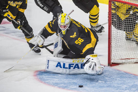 Västerås målvakt Marcus Dahlbom
