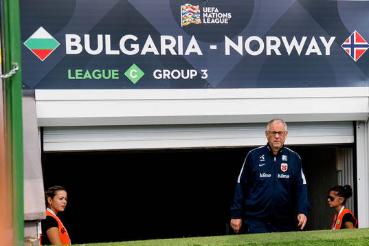 Lars Lagerbäck, head coach of Norway