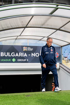 Lars Lagerbäck, head coach of Norway