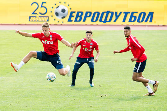 Markus Henriksen, Tarik Elyounoussi and Bjørn Maars