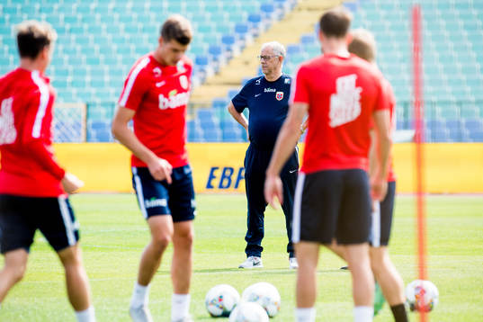 Lars Lagerbäck, head coach of Norway