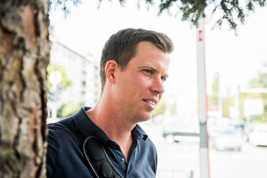 Jesper Mathisen, TV 2 pundit, a training session