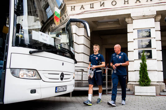 Martin Ødegaard of Norway and Nils Johan Semb, sports