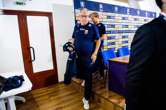 Lars Lagerbäck, head coach of Norway