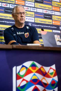 Lars Lagerbäck, head coach of Norway