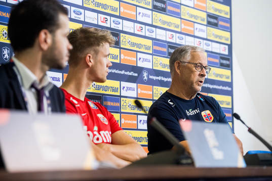 Lars Lagerbäck, head coach of Norway