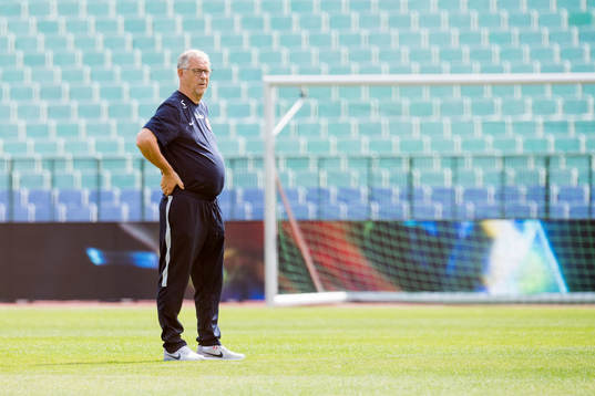 Lars Lagerbäck, head coach of Norway