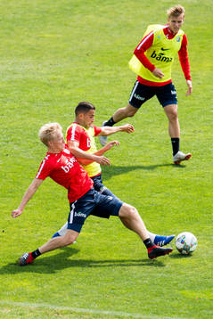 Birger Meling, Omar Elabdellaoui and Martin Ødegaard of