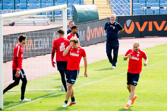 Lars Lagerbäck, head coach of Norway