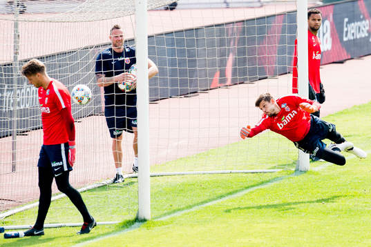Goalkeeper Ørjan Håskjold Nyland, goalkeeper Rune
